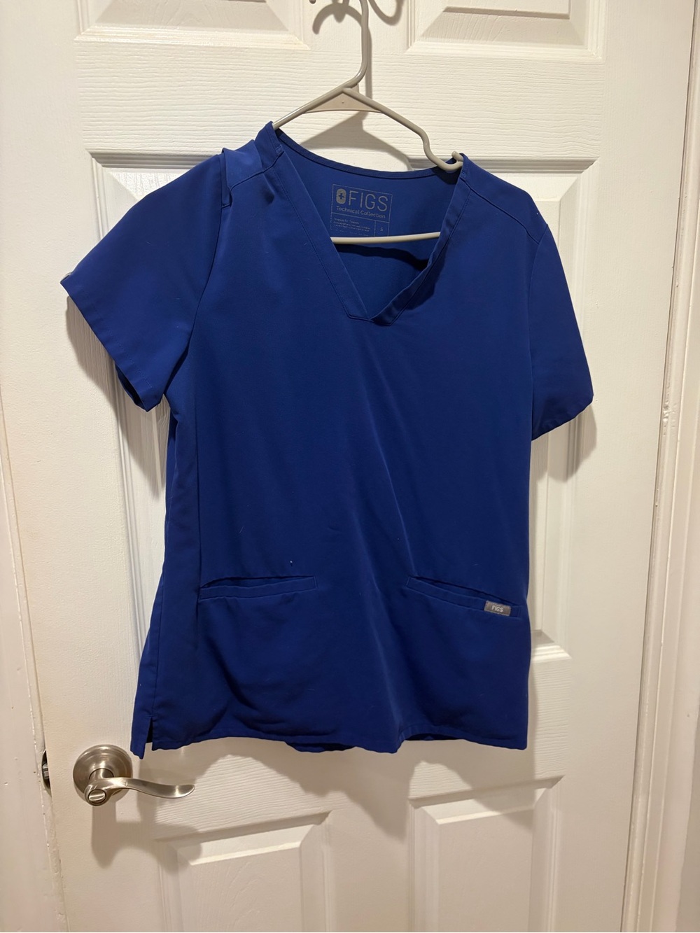 FIGS Royal Blue V-Neck Scrub Top